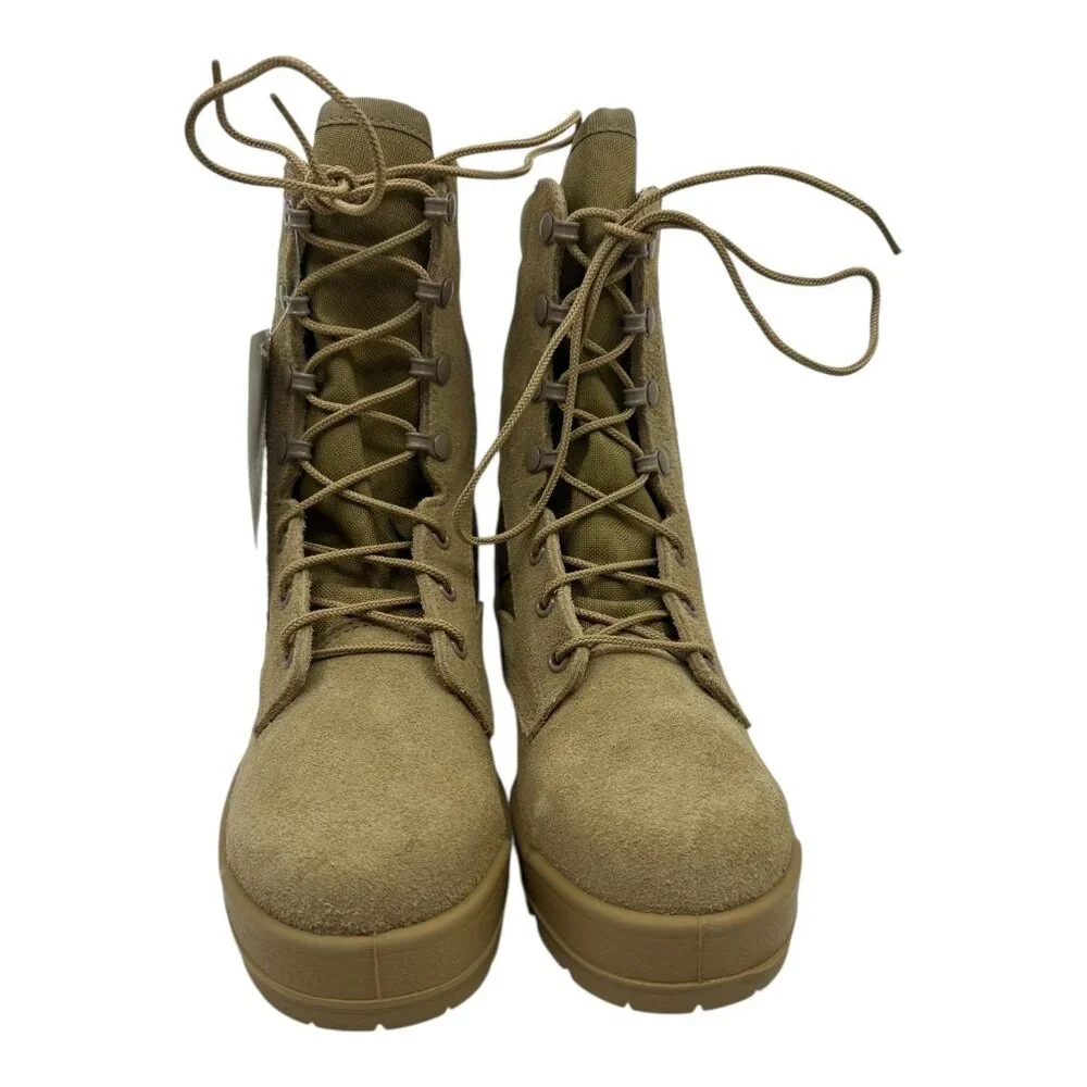 Odssey Mens SZ. 5.0 EW Combat Military Boots Tan Suede Hot Weather Tactical NWTS
